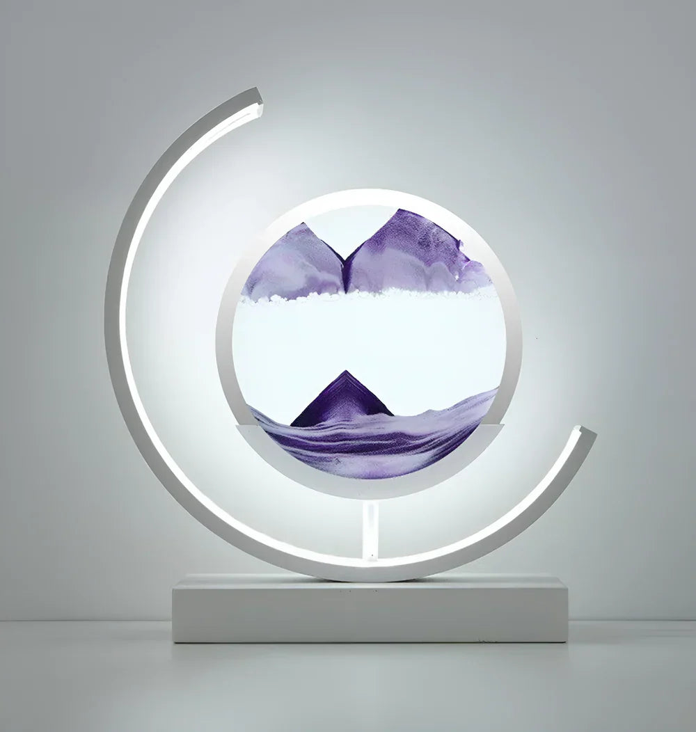 Lumivista - Circular Dynamic Moving Landscape Table Lamp