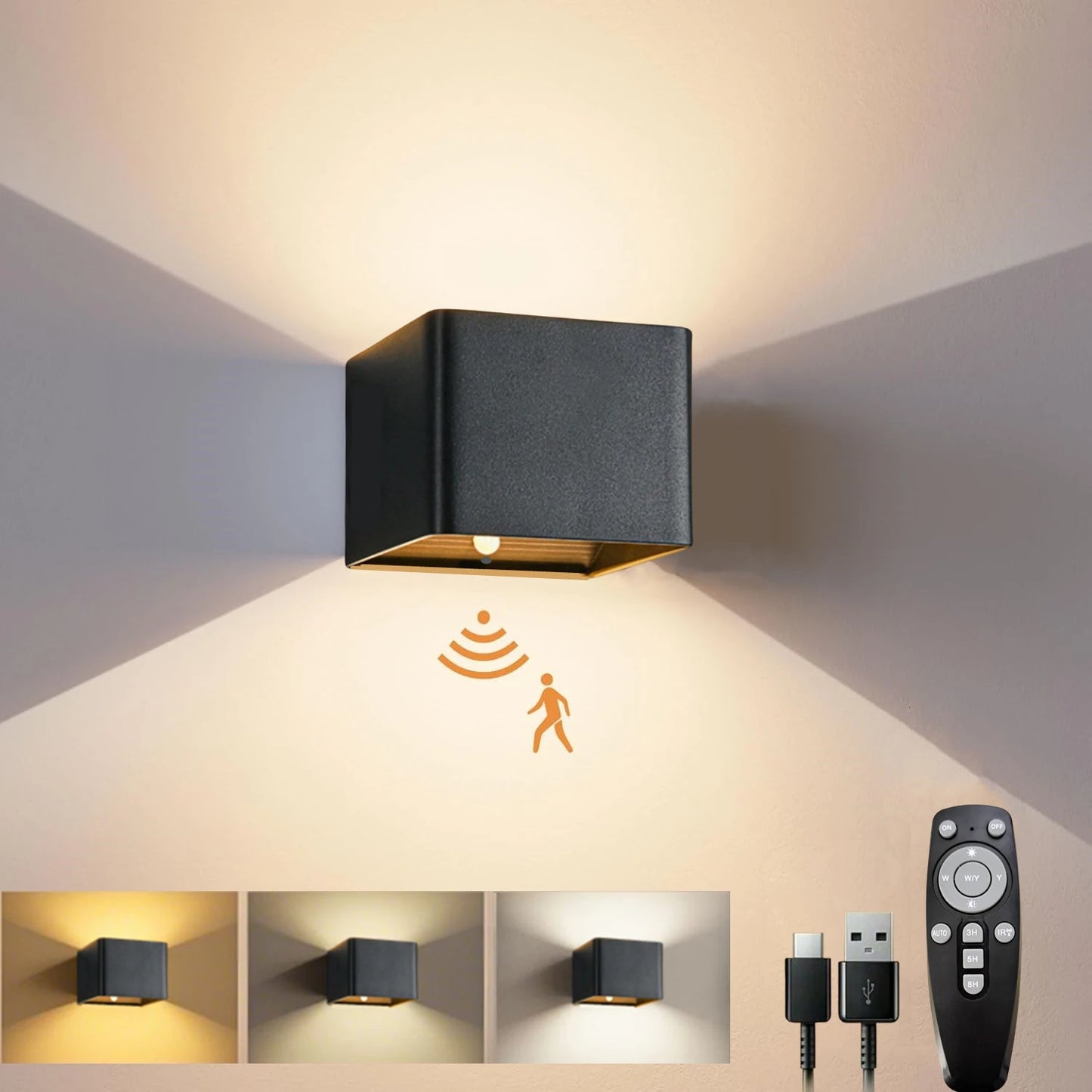 Lumovex - Rechargeable LED Up-Down Wall Sconce