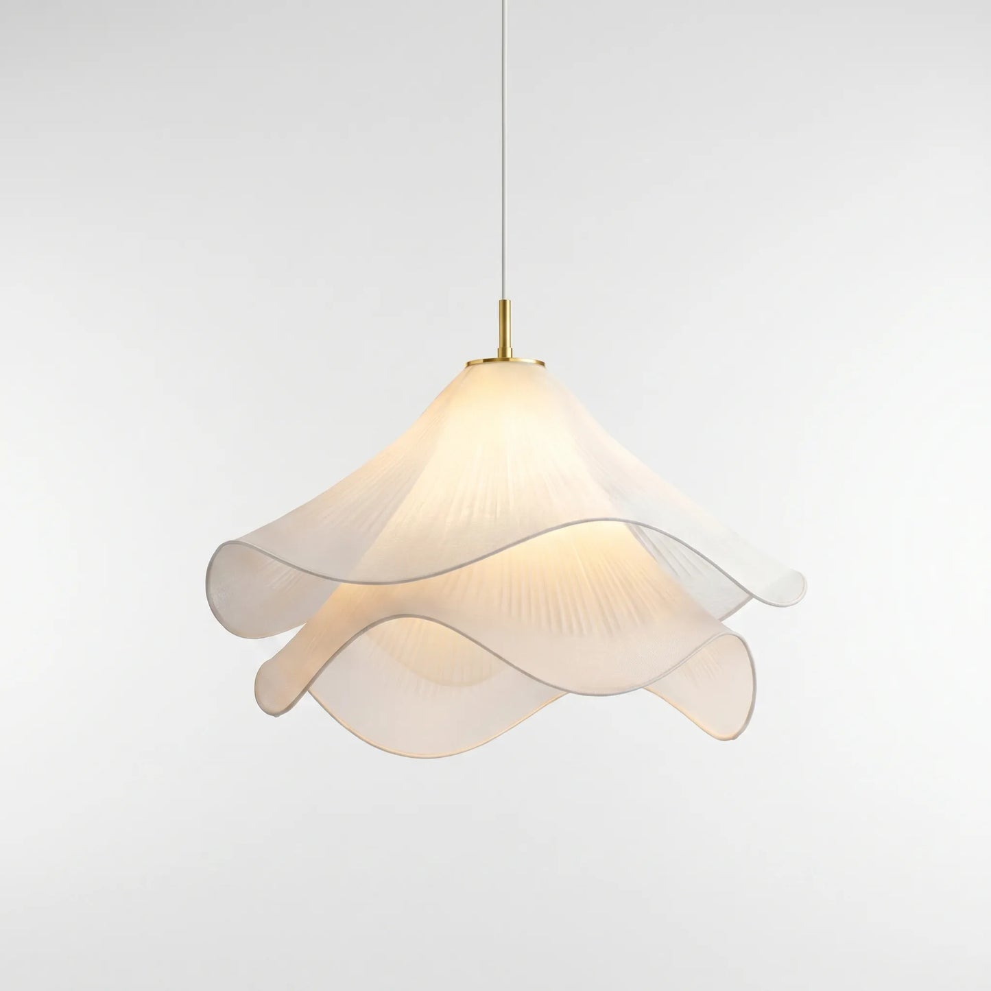 Petalux - Floral-Inspired Fabric Pendant Light