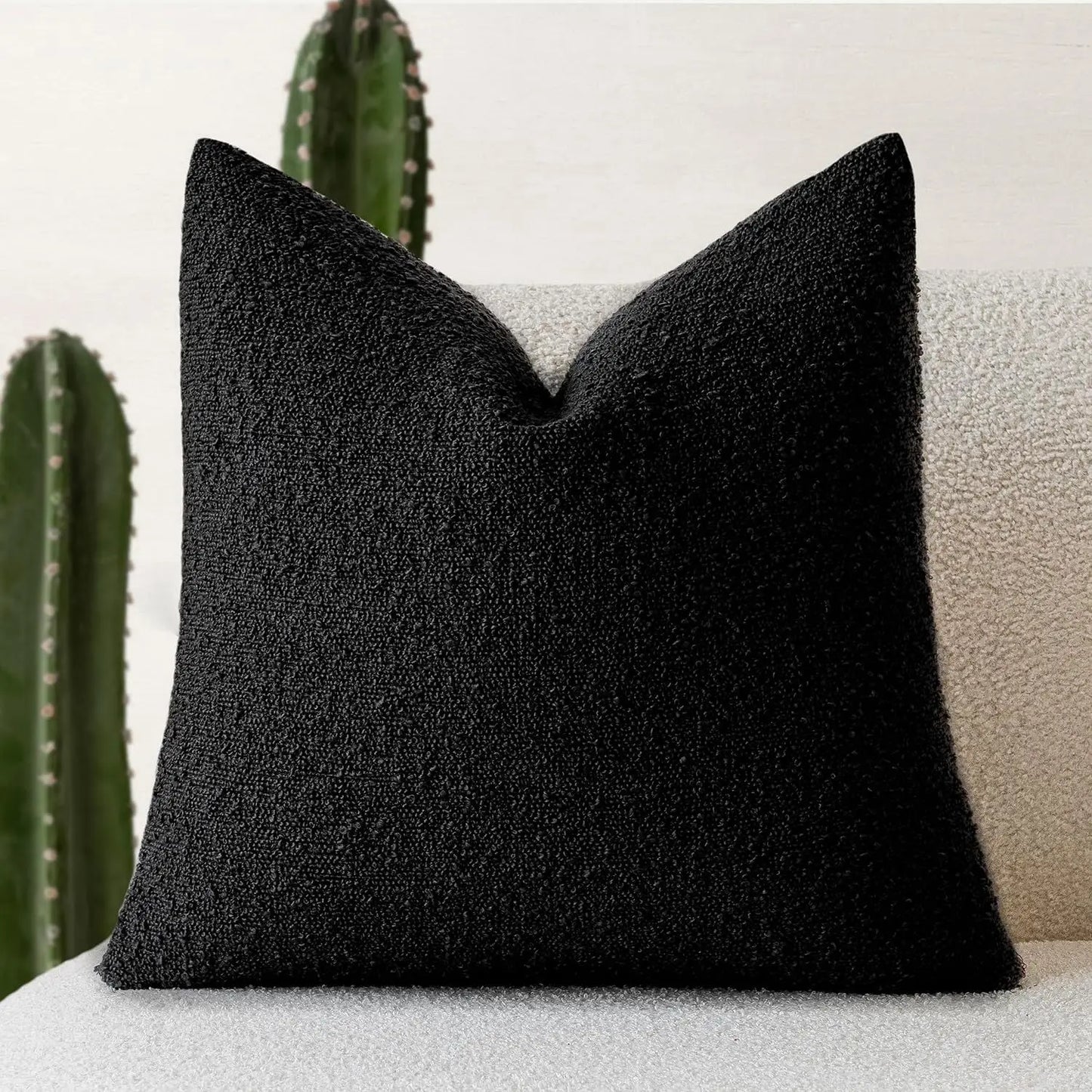 Tactila - Textured Square Throw Pillow Cover