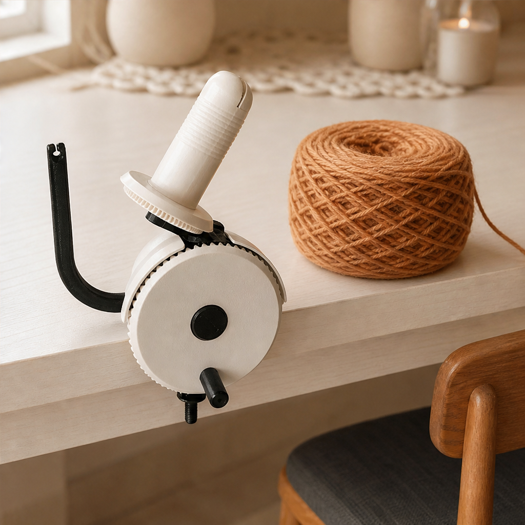 Manual Yarn Winder with Table Clamp lifestyle