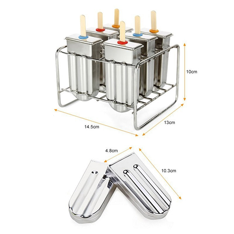 Dimensions of the Frostia rack and a single mould