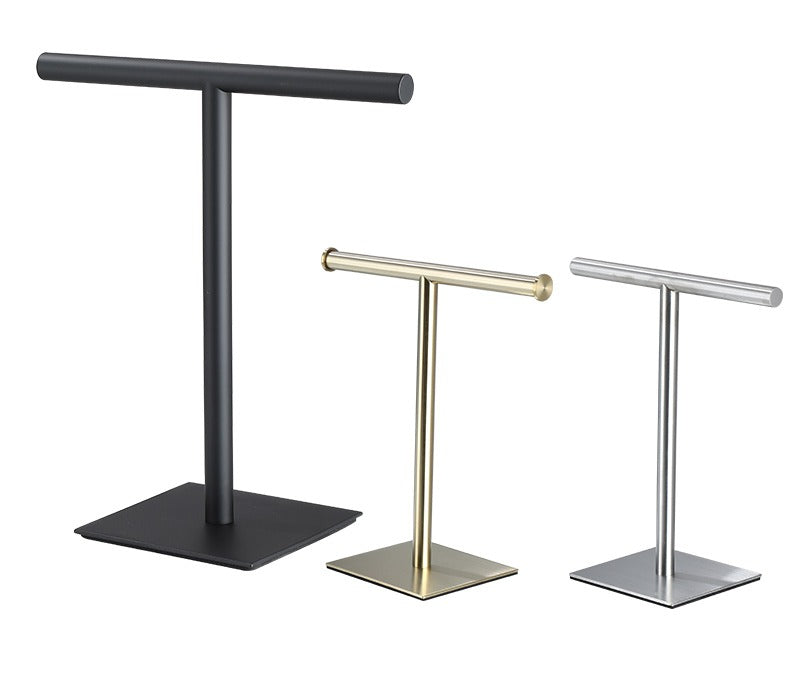 Havlin freestanding counter towel holder in all three finishes