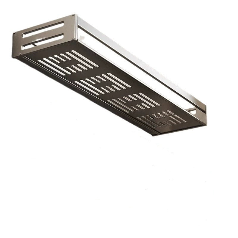 Dusora aluminium bathroom shelf on a plain background