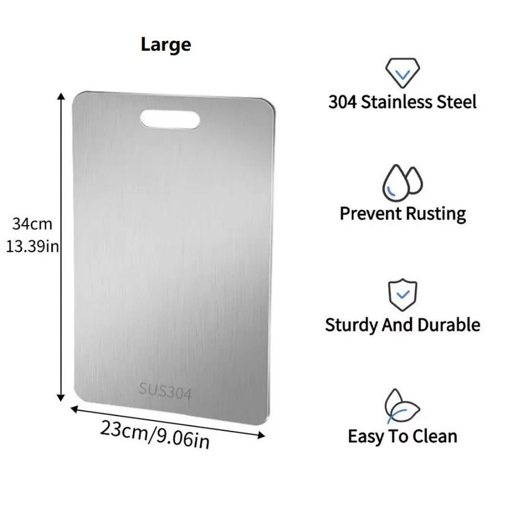 Dimensions of the large Inoxa board: 34 by 23 cm