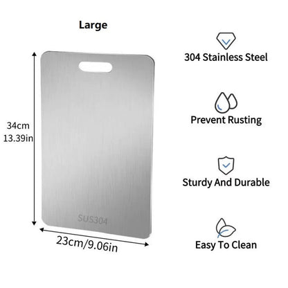 Dimensions of the large Inoxa board: 34 by 23 cm