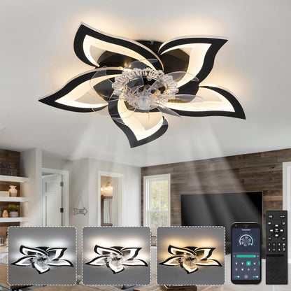 Petaluxe - Dimmable Flower-Shaped Ceiling Fan Light