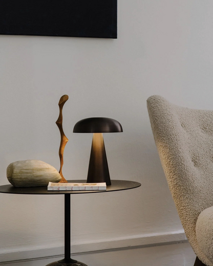 Lumvara - Sculptural Dome Shade Table Lamp