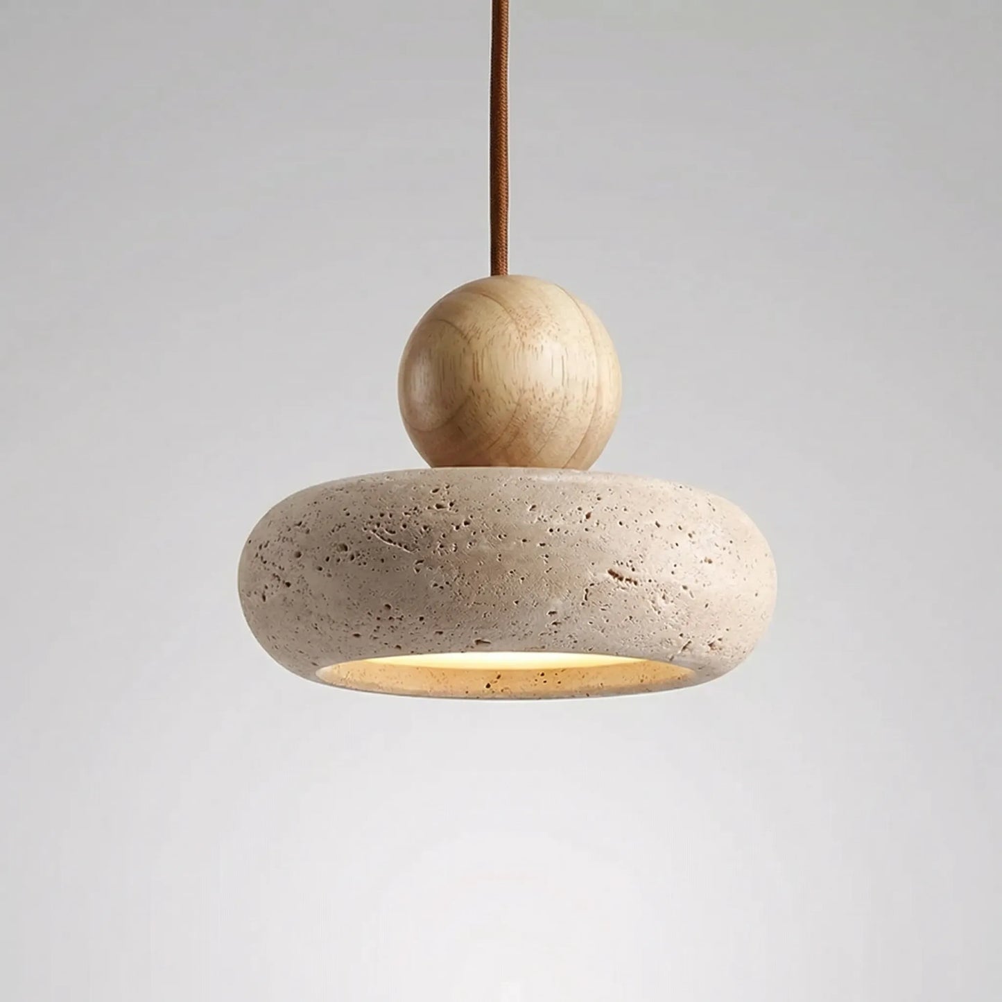 Agathorn - Vintage Style Stone Pendant Light