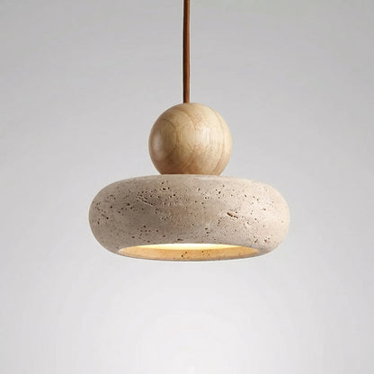 Agathorn - Vintage Style Stone Pendant Light