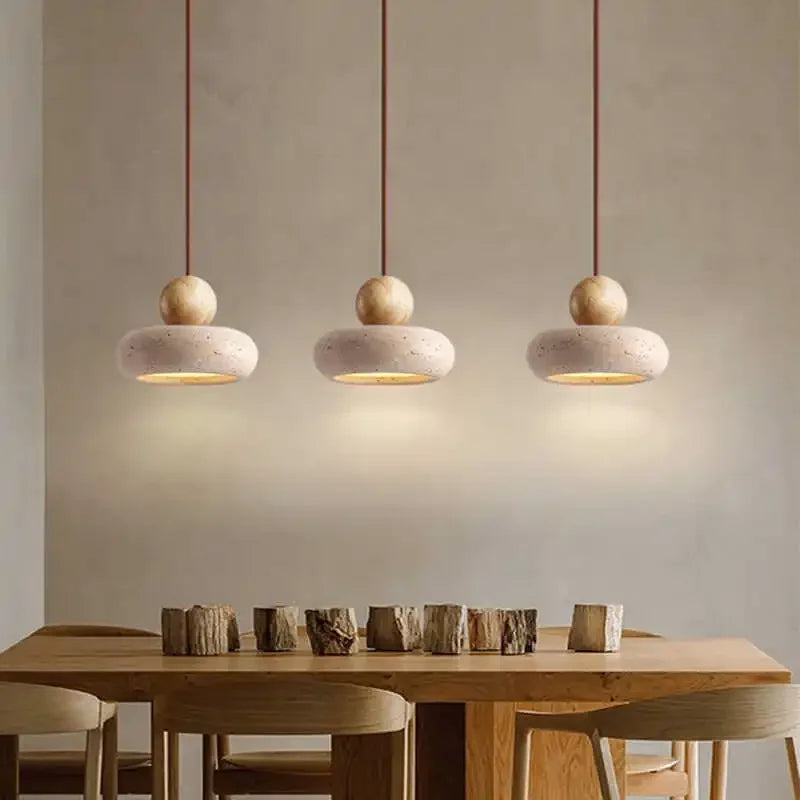 Agathorn - Vintage Style Stone Pendant Light
