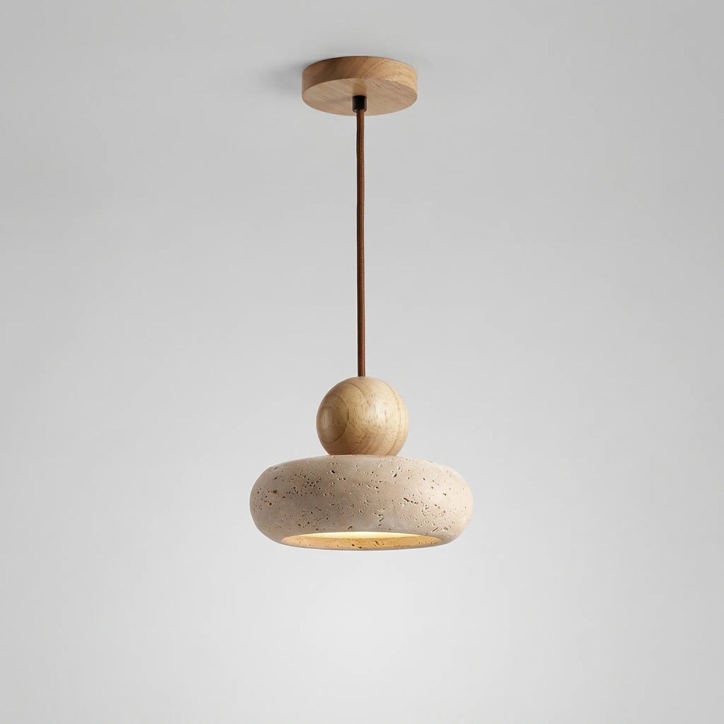 Agathorn - Vintage Style Stone Pendant Light