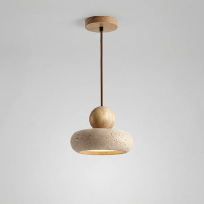 Agathorn - Vintage Style Stone Pendant Light