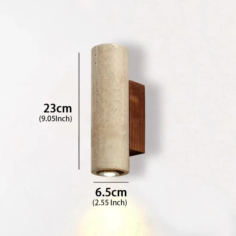 Altura - Japandi Wabi-Sabi Wall Cylindrical Sconce light