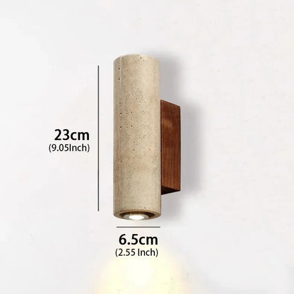Altura - Japandi Wabi-Sabi Wall Cylindrical Sconce light