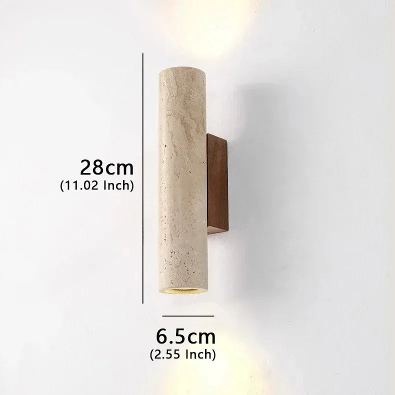 Altura - Japandi Wabi-Sabi Wall Cylindrical Sconce light