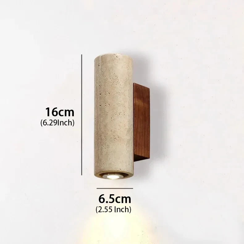 Altura - Japandi Wabi-Sabi Wall Cylindrical Sconce light