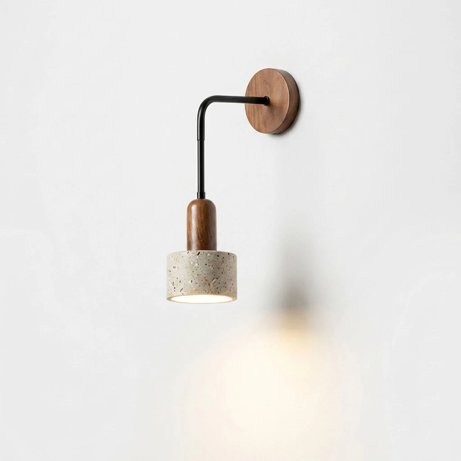 Arvella - Wabi-Sabi Wooden Travertine Wall Lamp