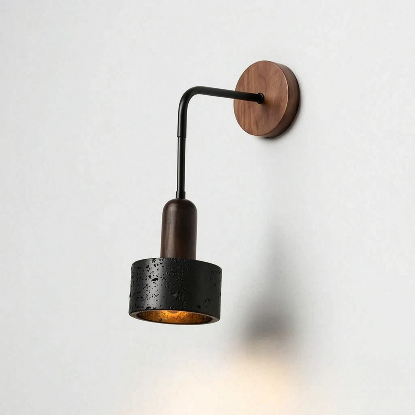Arvella - Wabi-Sabi Wooden Travertine Wall Lamp