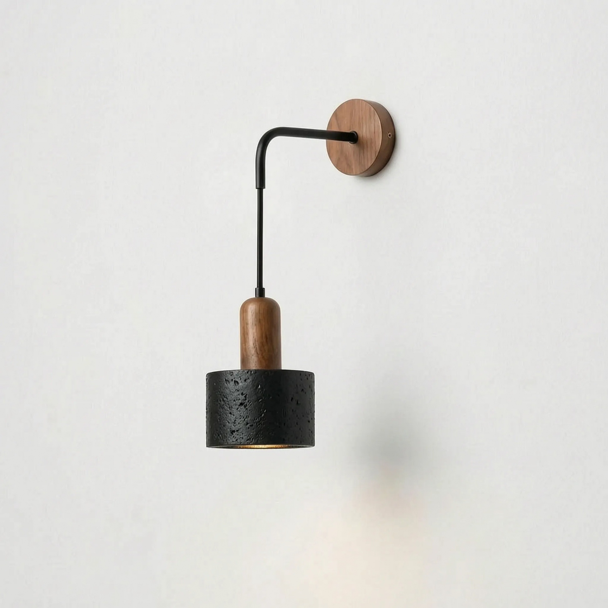 Arvella - Wabi-Sabi Wooden Travertine Wall Lamp