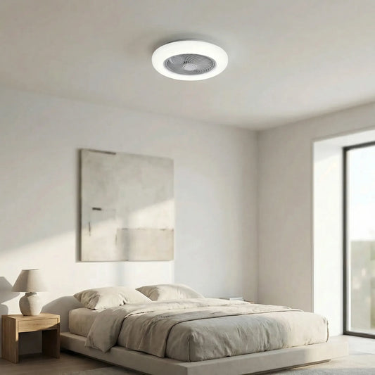 Ceilavex - Flush-Mount Ceiling Fan With Integrated Light