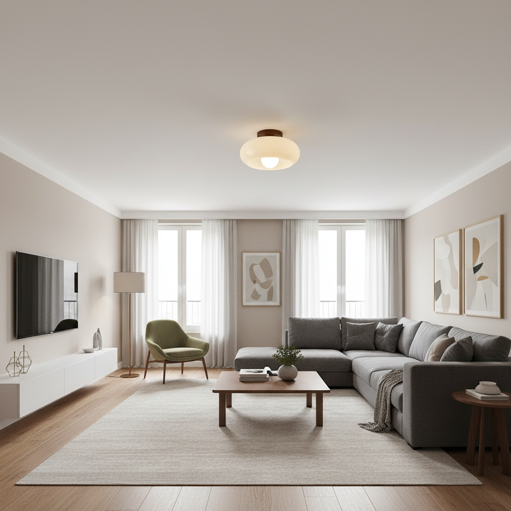 Ceilova - Minimalist Bauhaus-Style Flush Ceiling Lighting