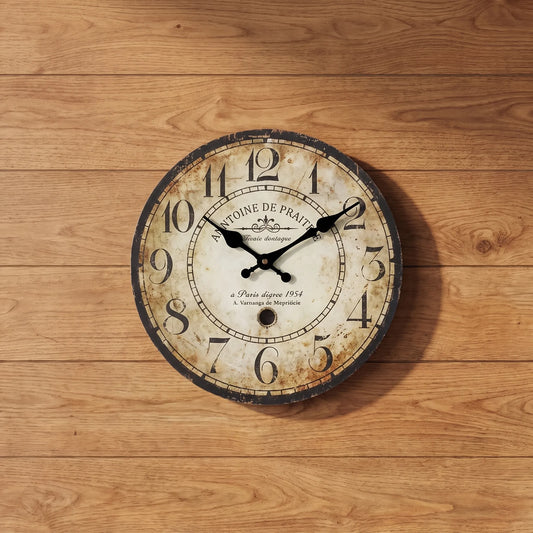 Chronova - Vintage Style Round Wall Clock