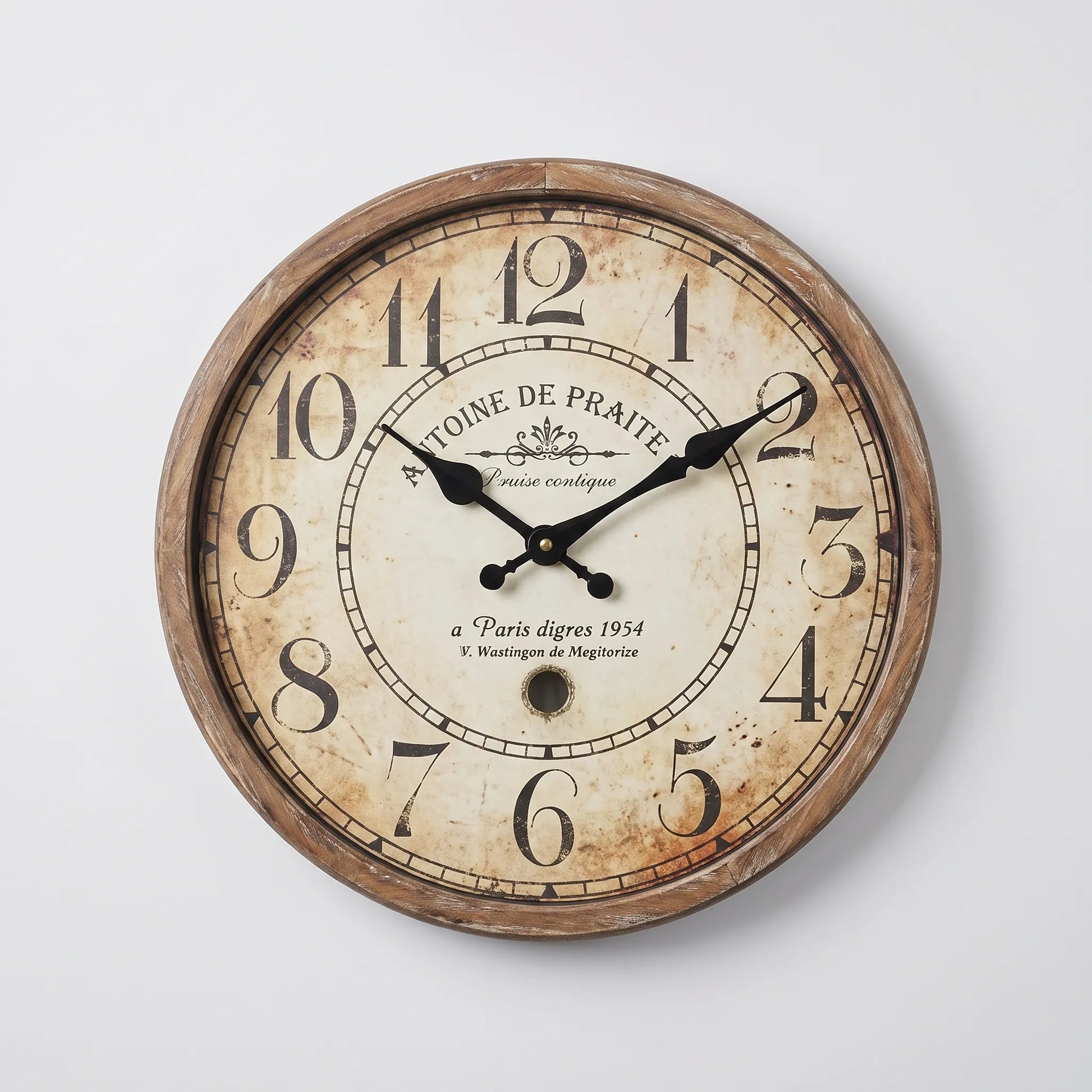 Chronova - Vintage Style Round Wall Clock