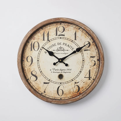 Chronova - Vintage Style Round Wall Clock