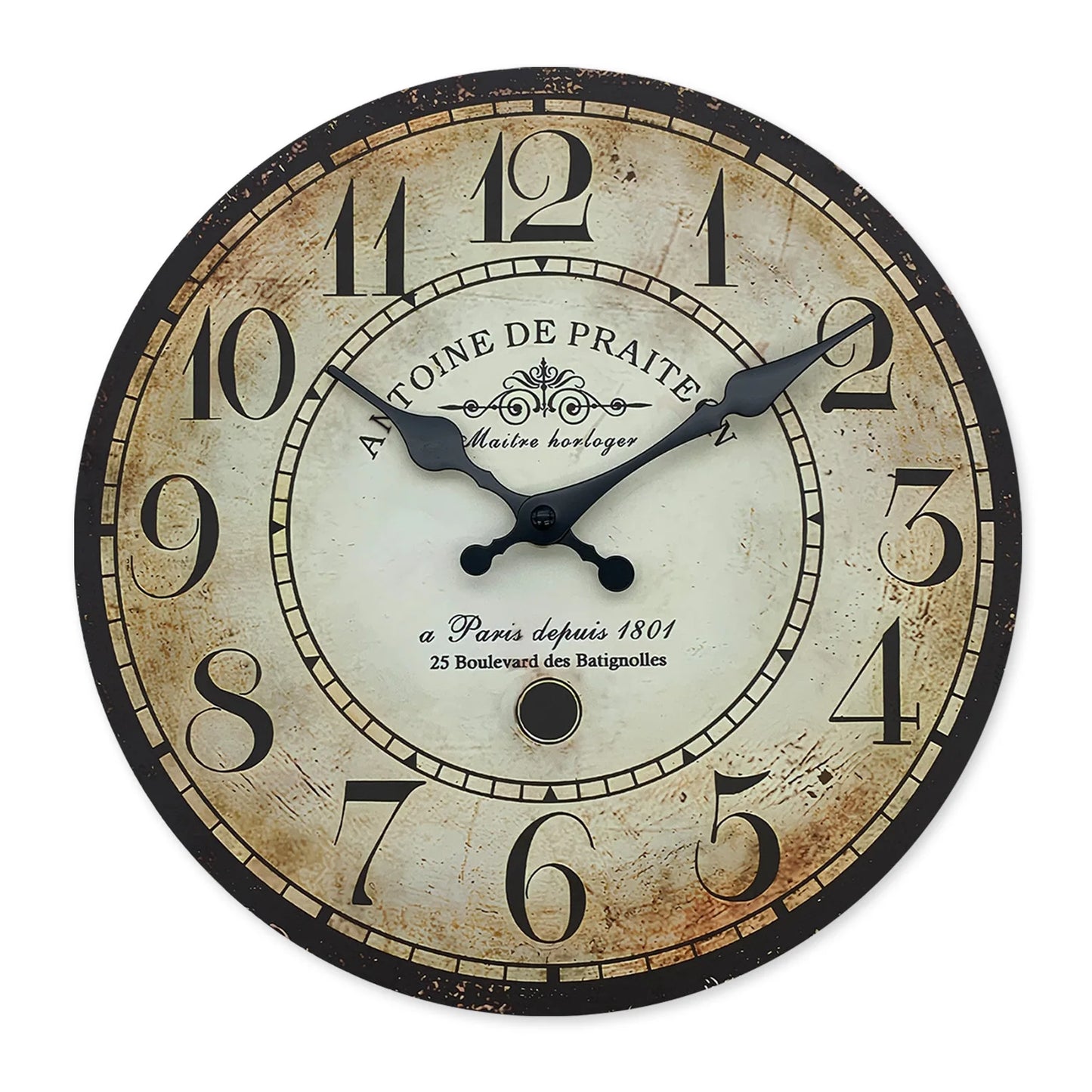 Chronova - Vintage Style Round Wall Clock