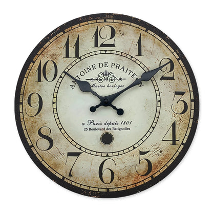 Chronova - Vintage Style Round Wall Clock