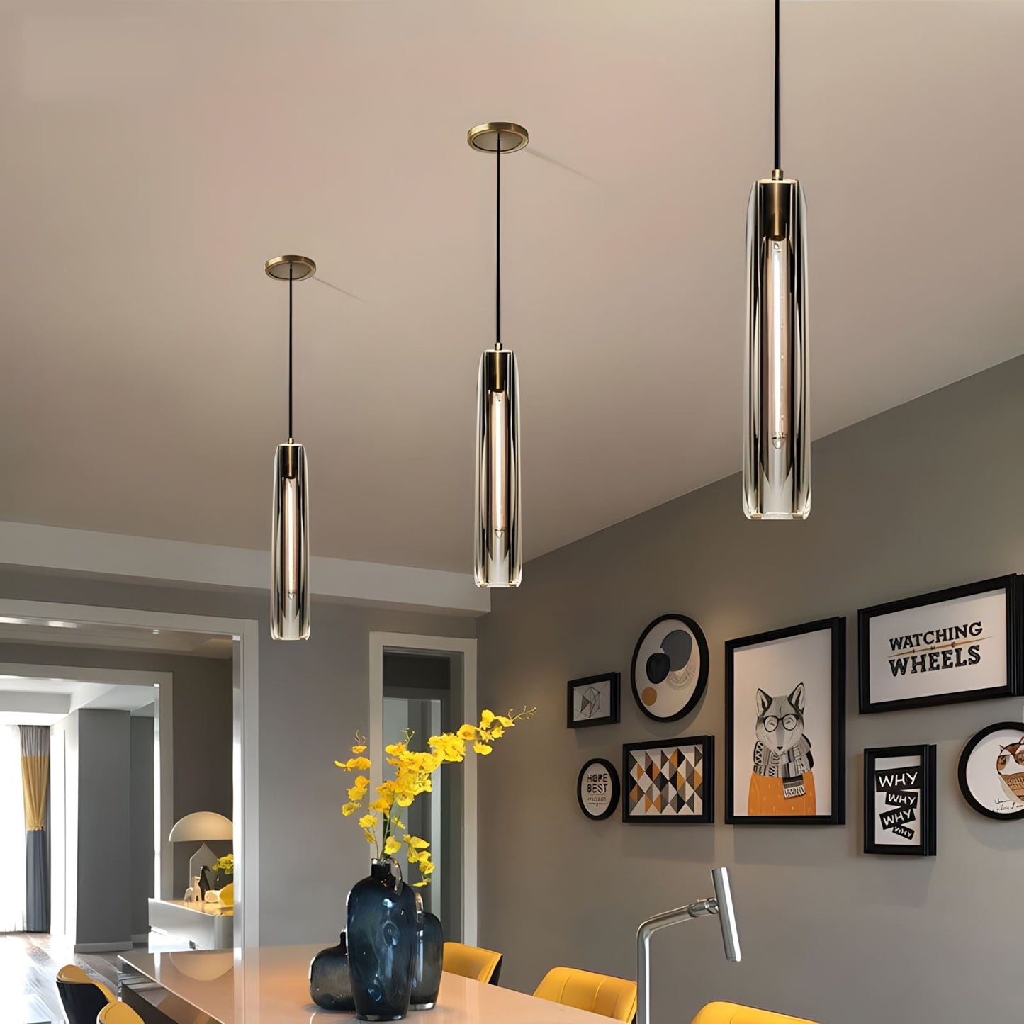Crystalyn - Post-Modern Crystal Pendant Ceiling Light