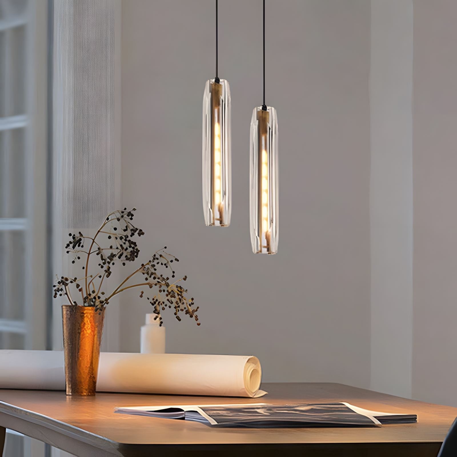 Crystalyn - Post-Modern Crystal Pendant Ceiling Light