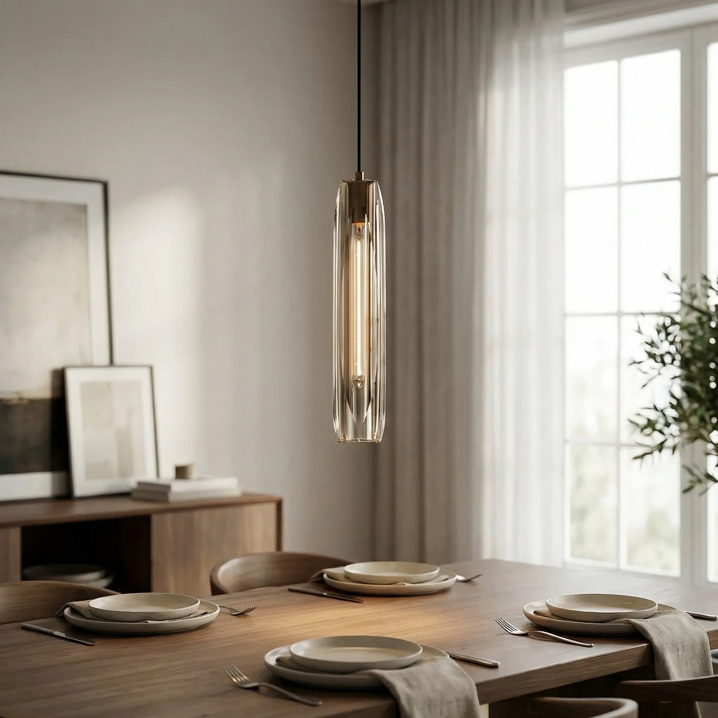 Crystalyn - Post-Modern Crystal Pendant Ceiling Light