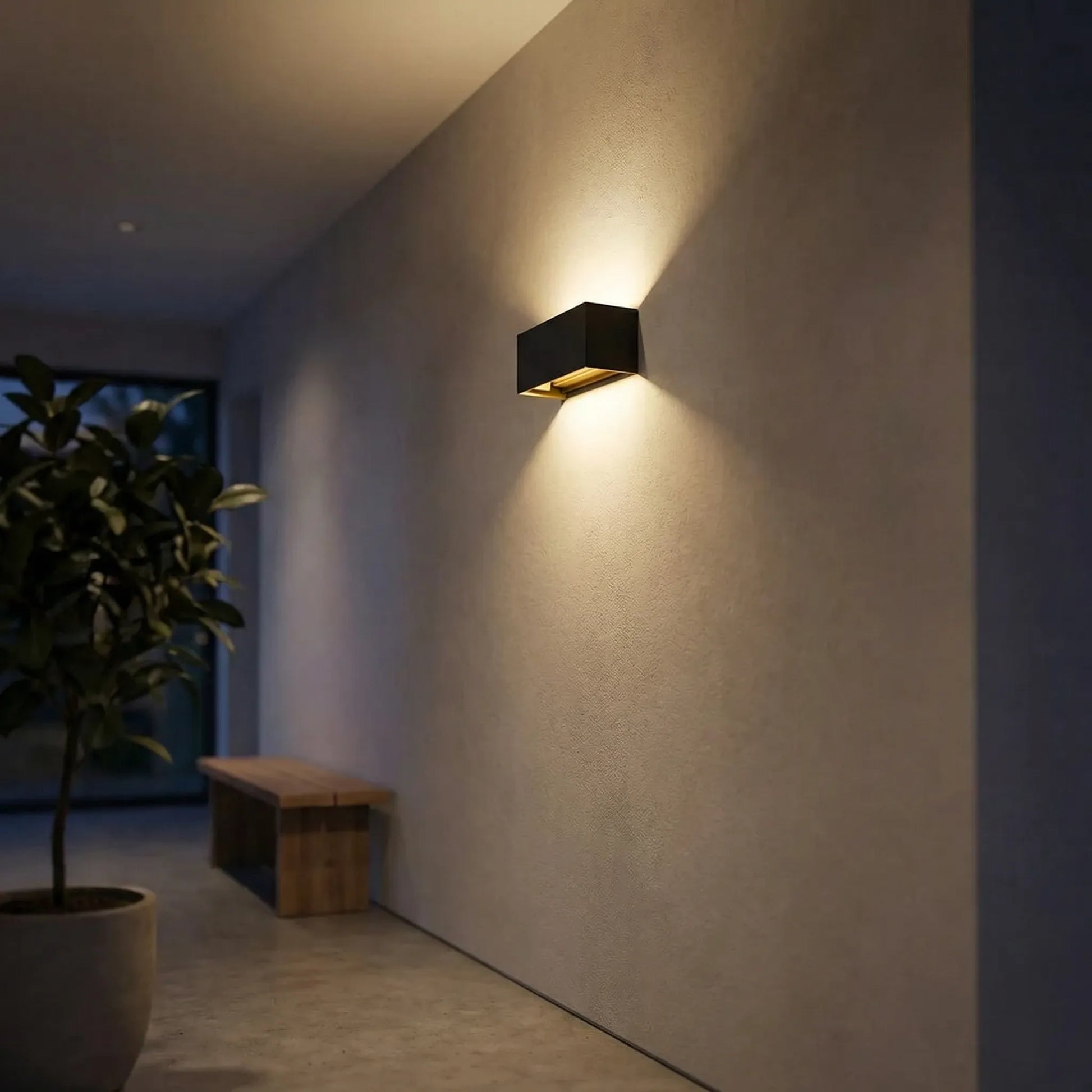 Cubraux - Cube-Shaped Up-Down LED Wall Light