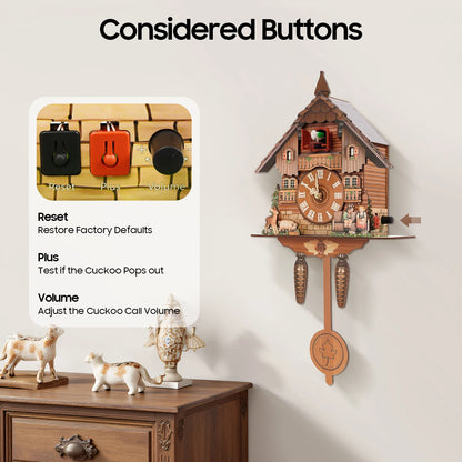 Cuckovik - Vintage Cuckoo Wall Clock With Bird Chime