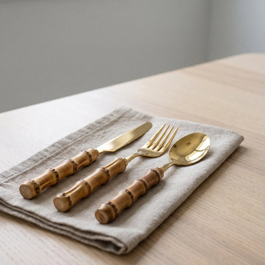 Culinera - Textured Handle Flatware Set