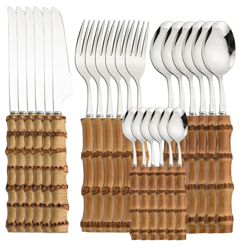 Culinera - Textured Handle Flatware Set