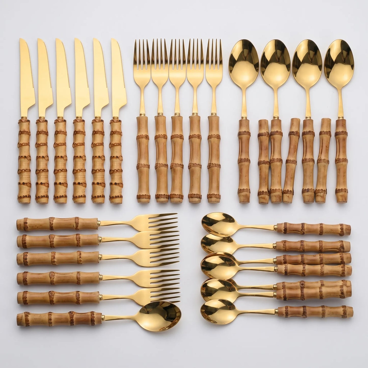 Culinera - Textured Handle Flatware Set