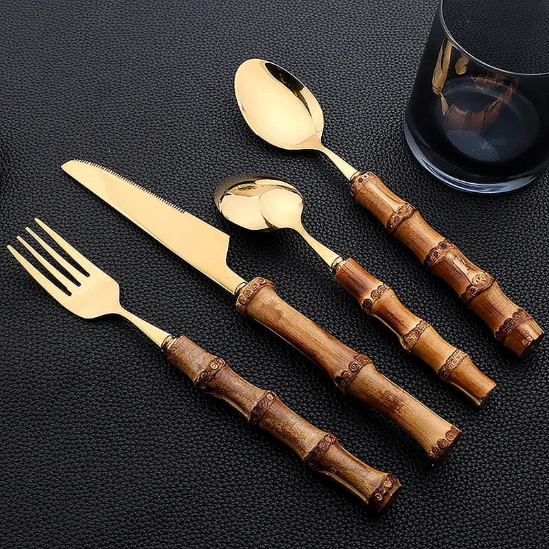 Culinera - Textured Handle Flatware Set
