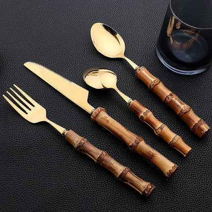 Culinera - Textured Handle Flatware Set