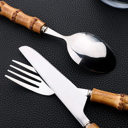 Culinera - Textured Handle Flatware Set