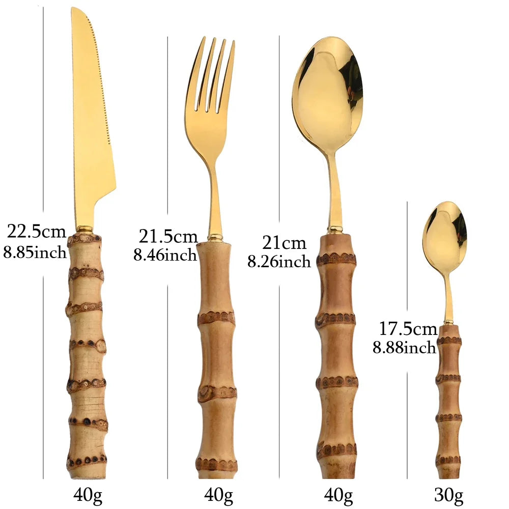 Culinera - Textured Handle Flatware Set
