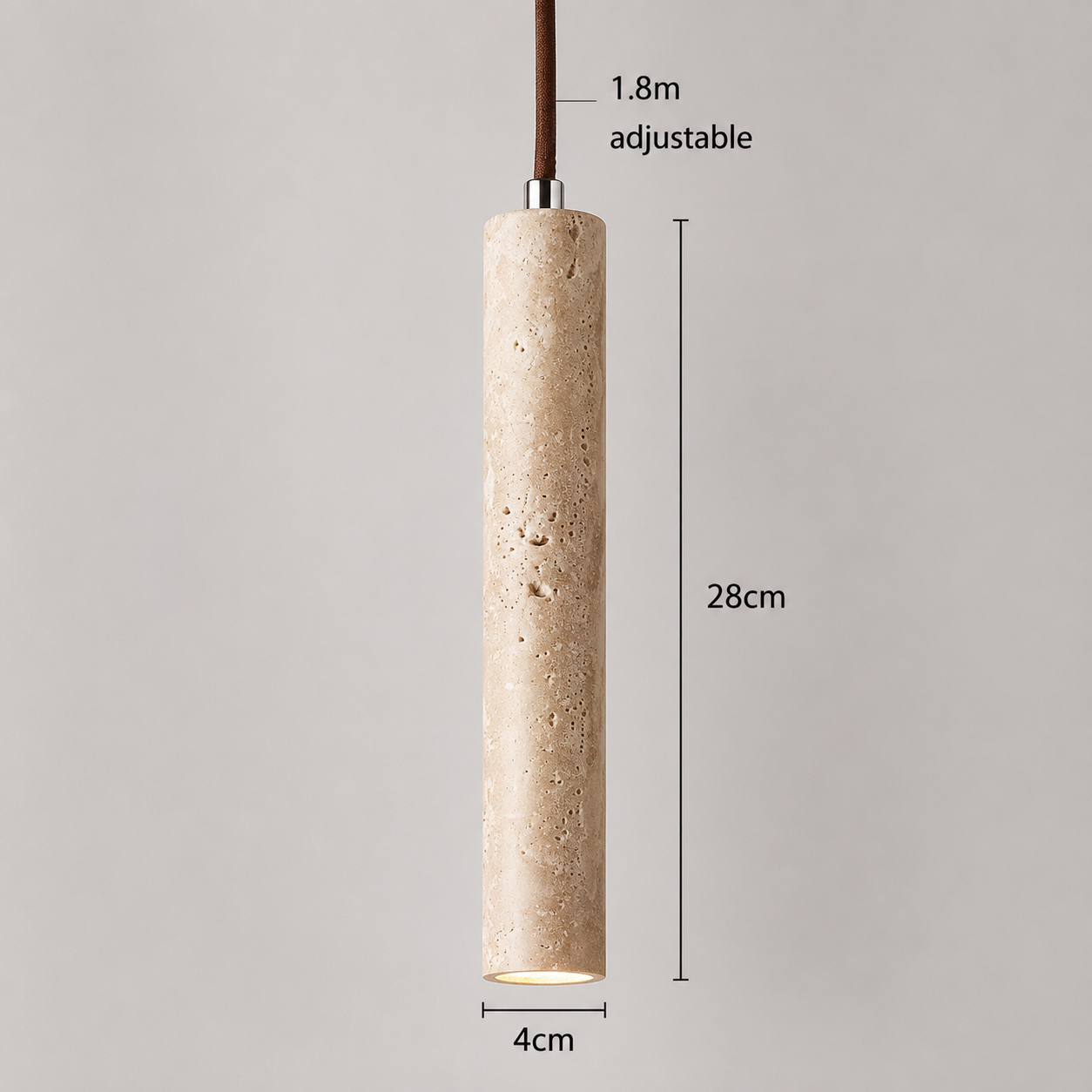 Cylindra - Minimalist Wabi Sabi Hanging Lamp