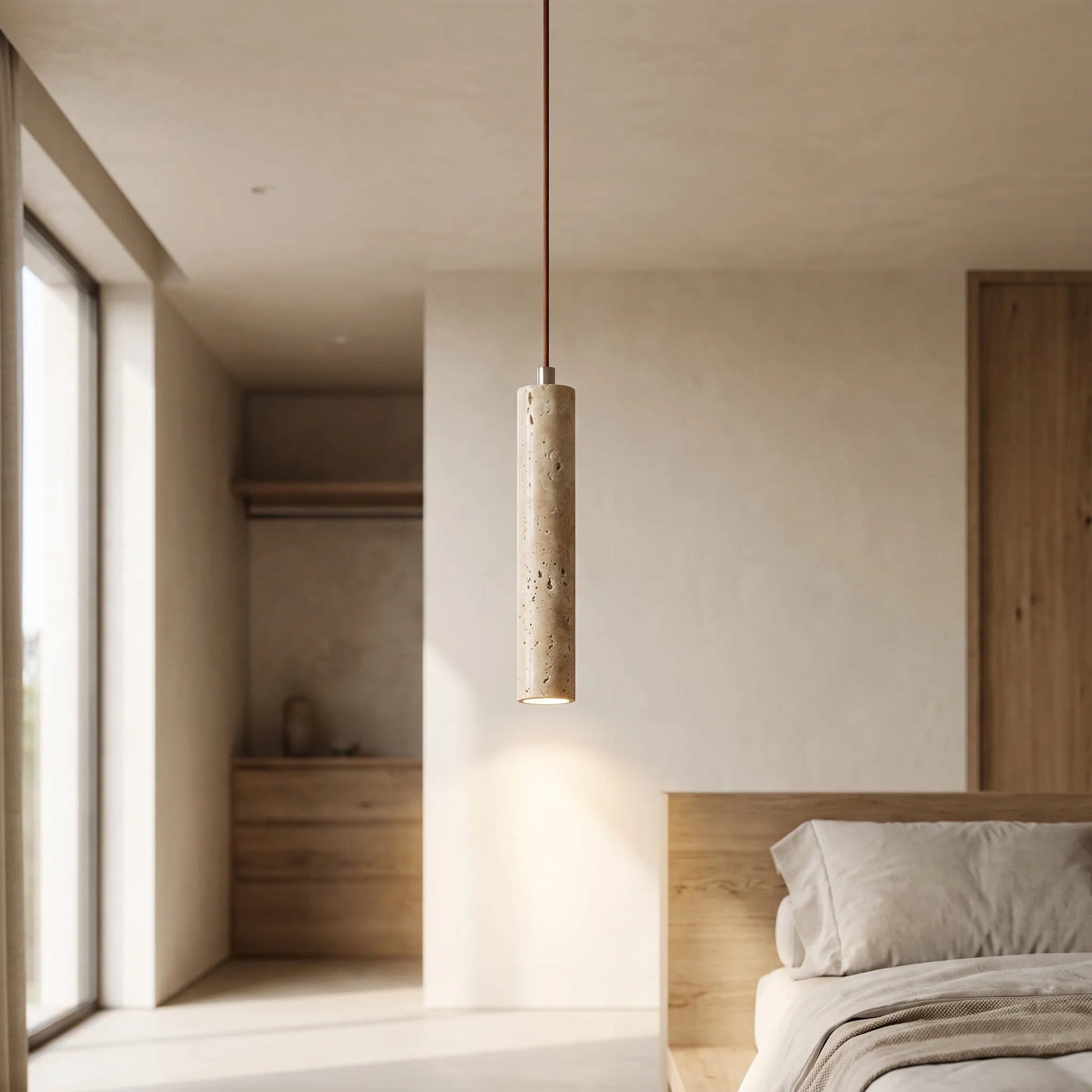 Cylindra - Minimalist Wabi Sabi Hanging Lamp