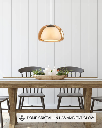 Dombrix - Dome-Shaped Glass Pendant Lamp