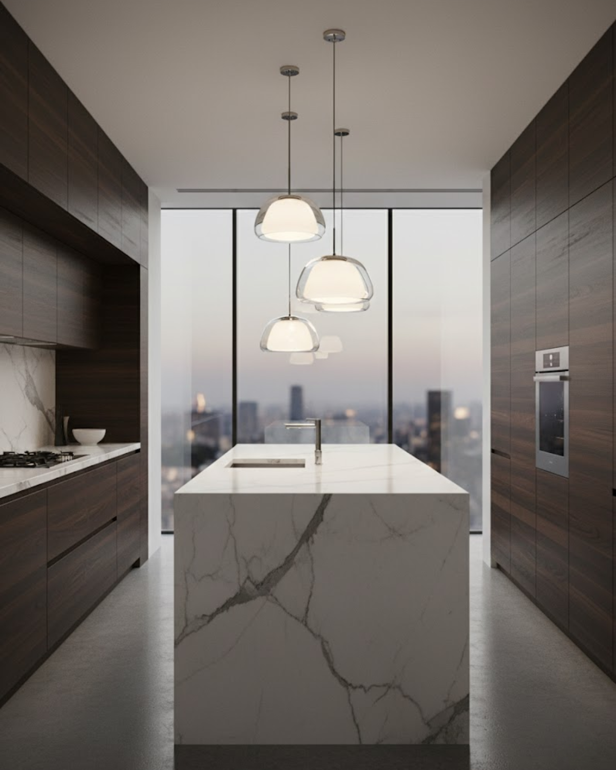 Dombrix - Dome-Shaped Glass Pendant Lamp