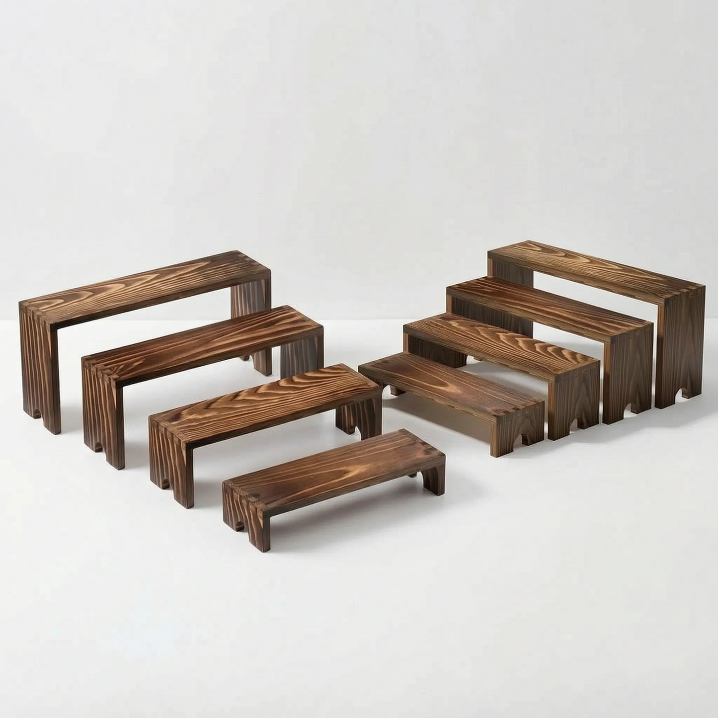 Elevara - Rustic Tiered Table Display Stand