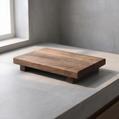 Elevati - Rectangular Rustic Pedestal Tray