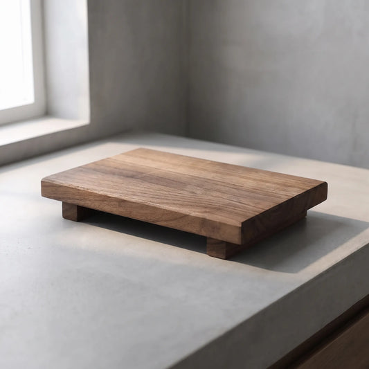 Elevati - Rectangular Rustic Pedestal Tray